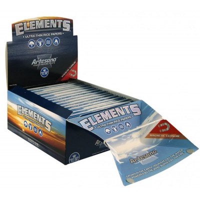 ELEMENTS ULTRA ARTESANO KING SIZE SLIM CIGARETTE ROLLING PAPERS 15CT/PACK